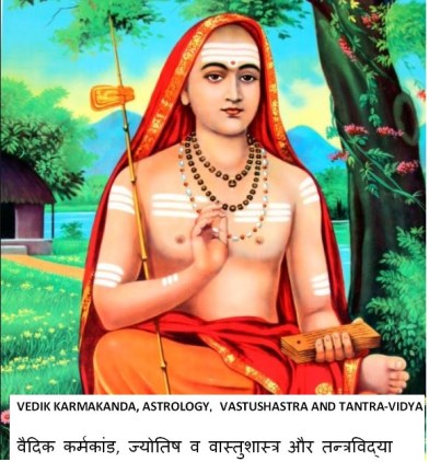 adi shankara with caption